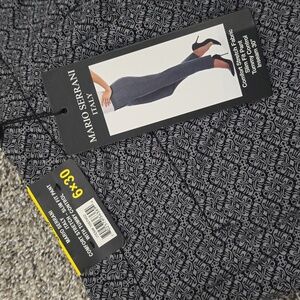 Mario Serrani Slim Fit Pant W/ Tummy Control. Blk/Charcoal Sz 6